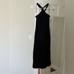Old Navy Black Midi Dress